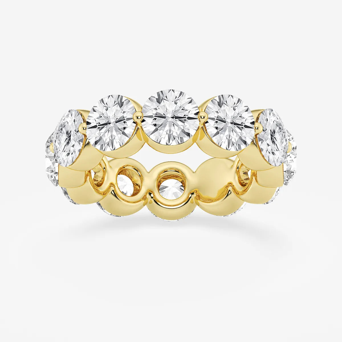 GWA041 - product video for 6 ctw Round Lab Grown Floating Diamond Eternity Band - 4.9mm Width