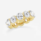 GWA041 - Additional Image 1 for  6 ctw Round Lab Grown Floating Diamond Eternity Band - 4.9mm Width