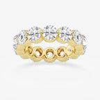 GWA041 - product video for 6 ctw Round Lab Grown Floating Diamond Eternity Band - 4.9mm Width