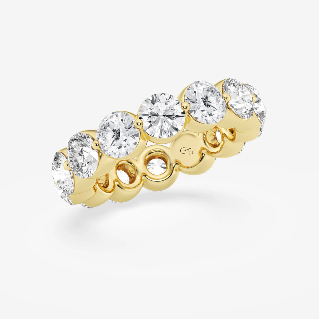 GWA041 - Additional Image 1 for  6 ctw Round Lab Grown Floating Diamond Eternity Band - 4.9mm Width