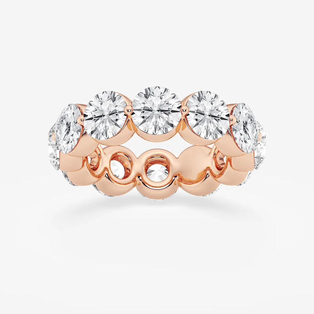 GWA041 - product video for 6 ctw Round Lab Grown Floating Diamond Eternity Band - 4.9mm Width