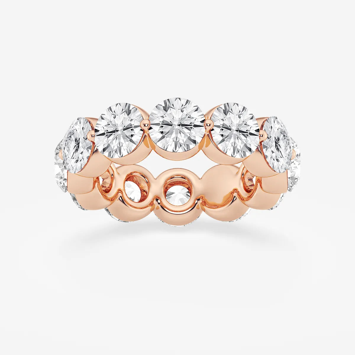 GWA041 - product video for 6 ctw Round Lab Grown Floating Diamond Eternity Band - 4.9mm Width