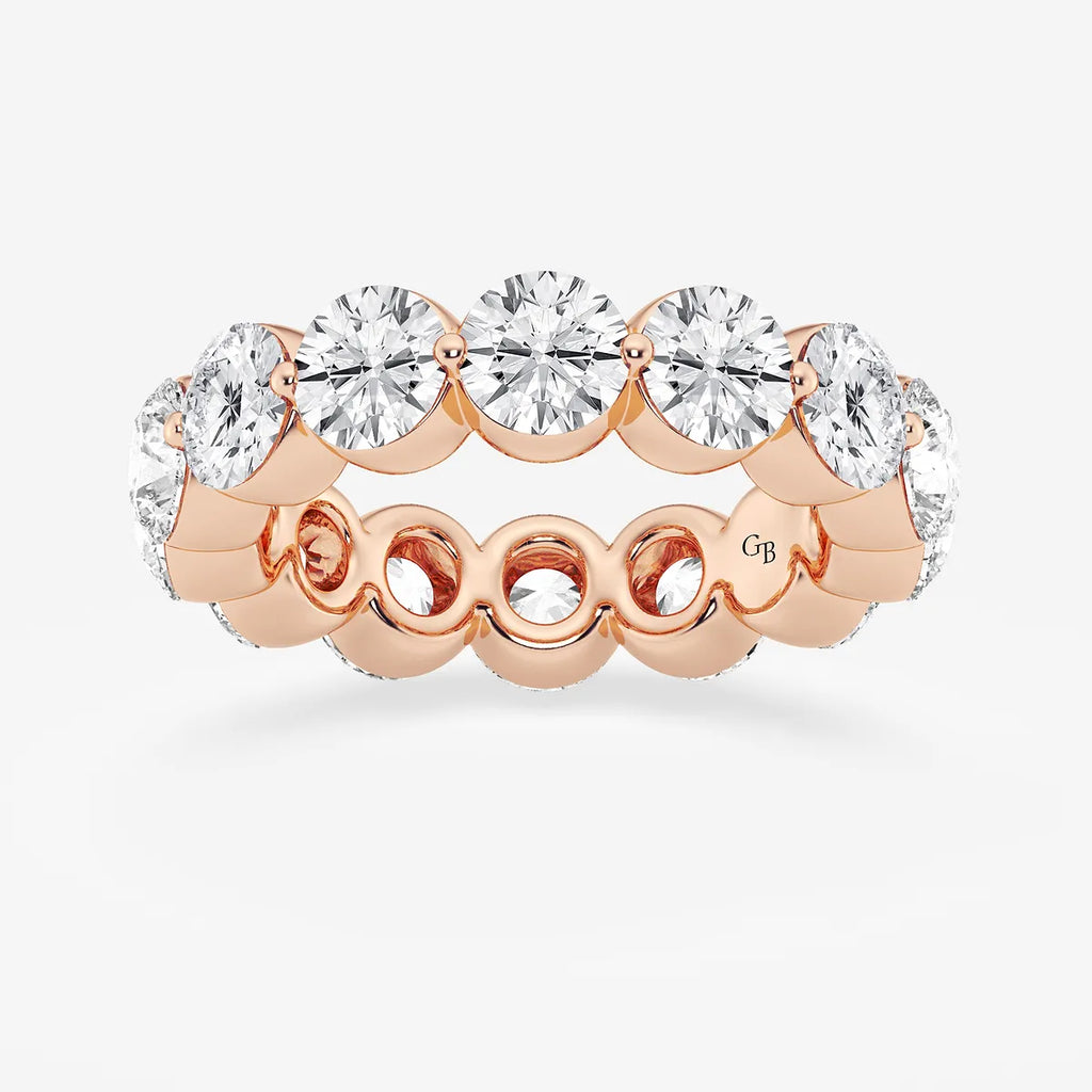 GWA041 - product video for 6 ctw Round Lab Grown Floating Diamond Eternity Band - 4.9mm Width