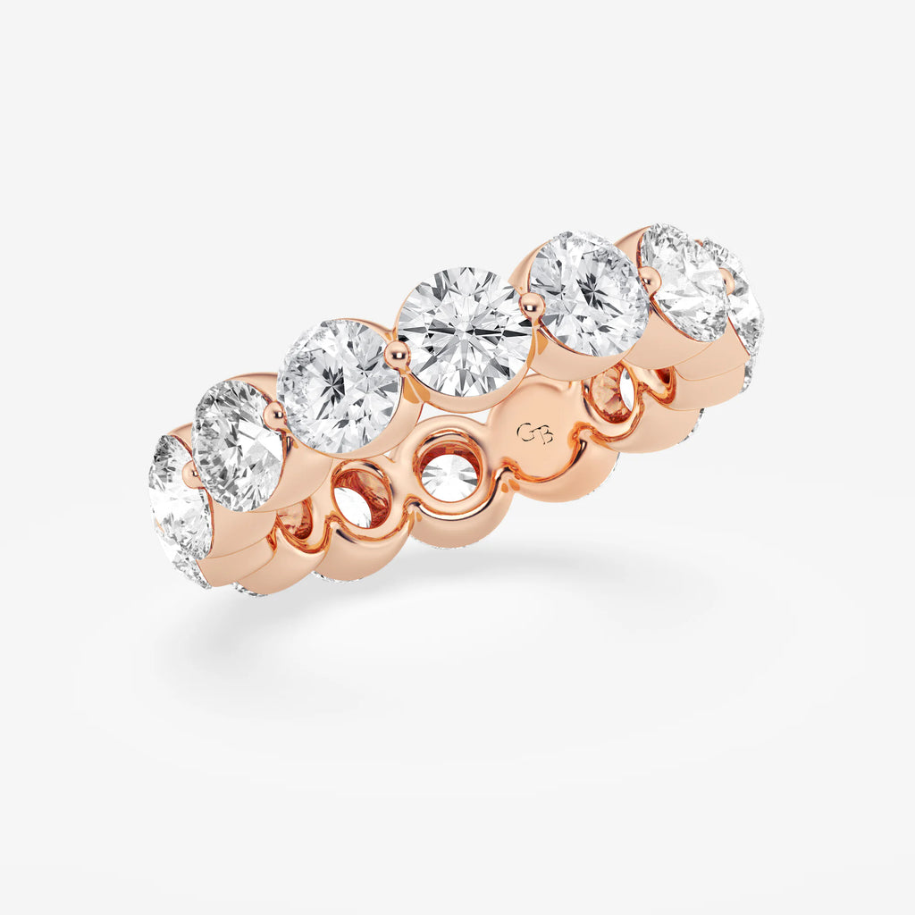 GWA041 - Additional Image 1 for  6 ctw Round Lab Grown Floating Diamond Eternity Band - 4.9mm Width