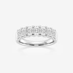 GWA042 - product video for 1 5/8 ctw Radiant Lab Grown Diamond Seven-Stone Anniversary Band
