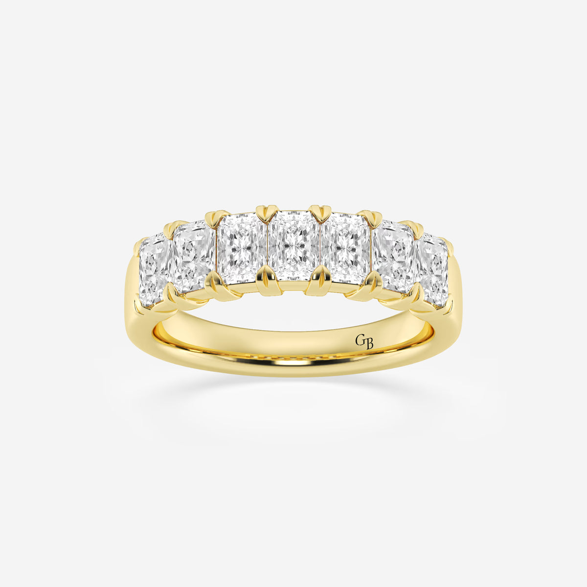 GWA042 - 1 5/8 ctw Radiant Lab Grown Diamond Seven-Stone Anniversary Band