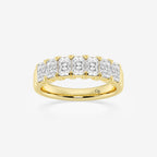 GWA042 - product video for 1 5/8 ctw Radiant Lab Grown Diamond Seven-Stone Anniversary Band