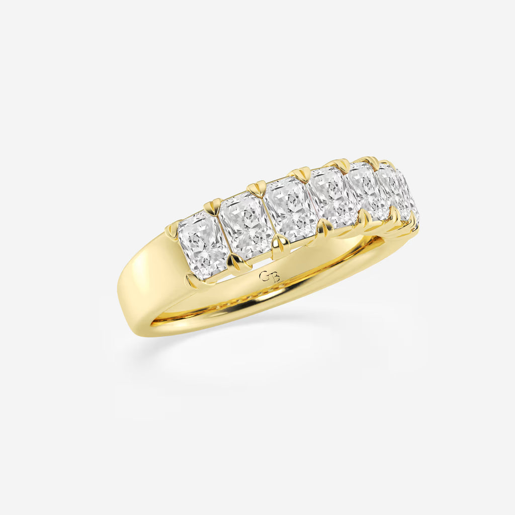 GWA042 - Additional Image 1 for  1 5/8 ctw Radiant Lab Grown Diamond Seven-Stone Anniversary Band