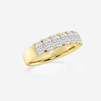 GWA042 - Additional Image 1 for  1 5/8 ctw Radiant Lab Grown Diamond Seven-Stone Anniversary Band