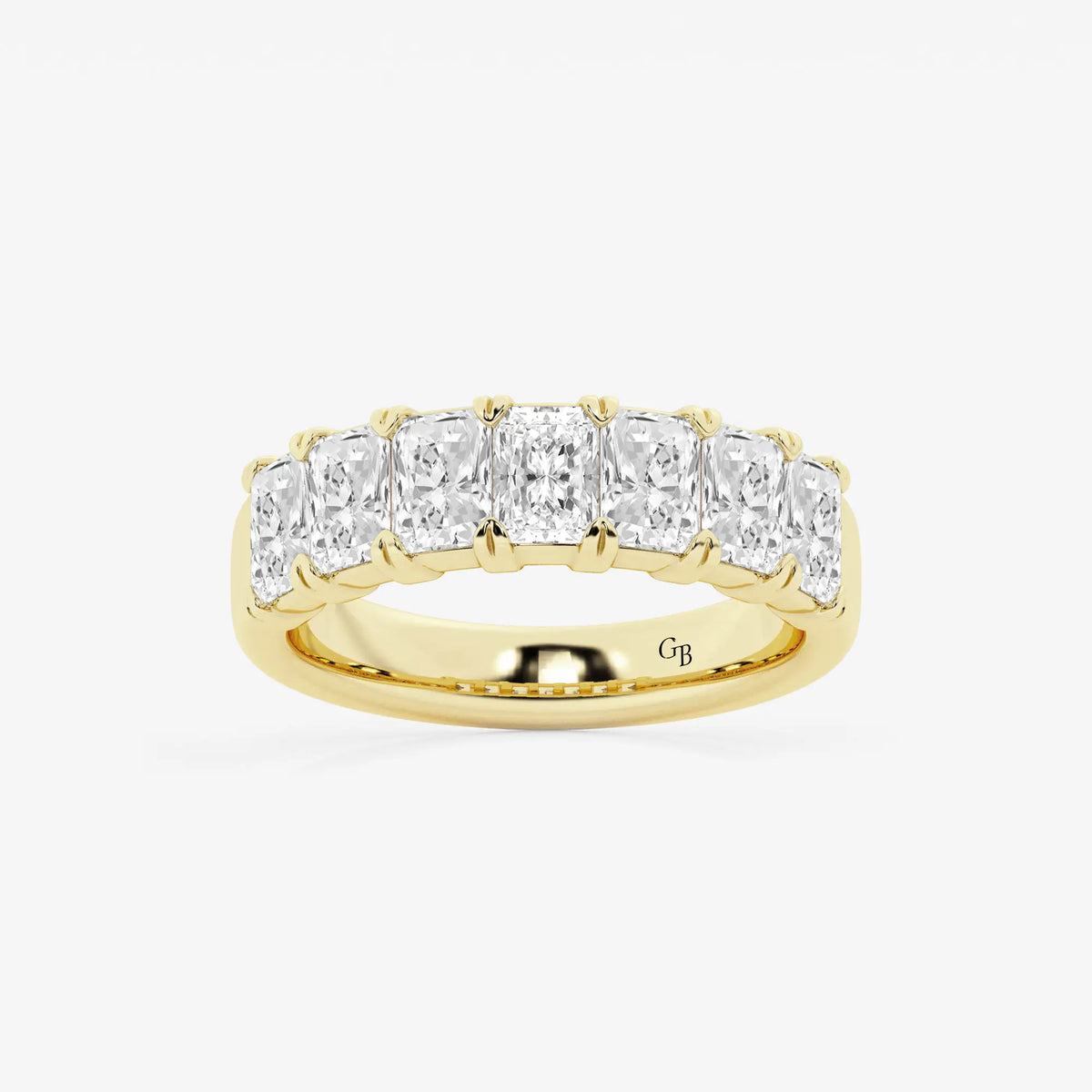 GWA042 - 2 1/2 ctw Radiant Lab Grown Diamond Seven-Stone Anniversary Band