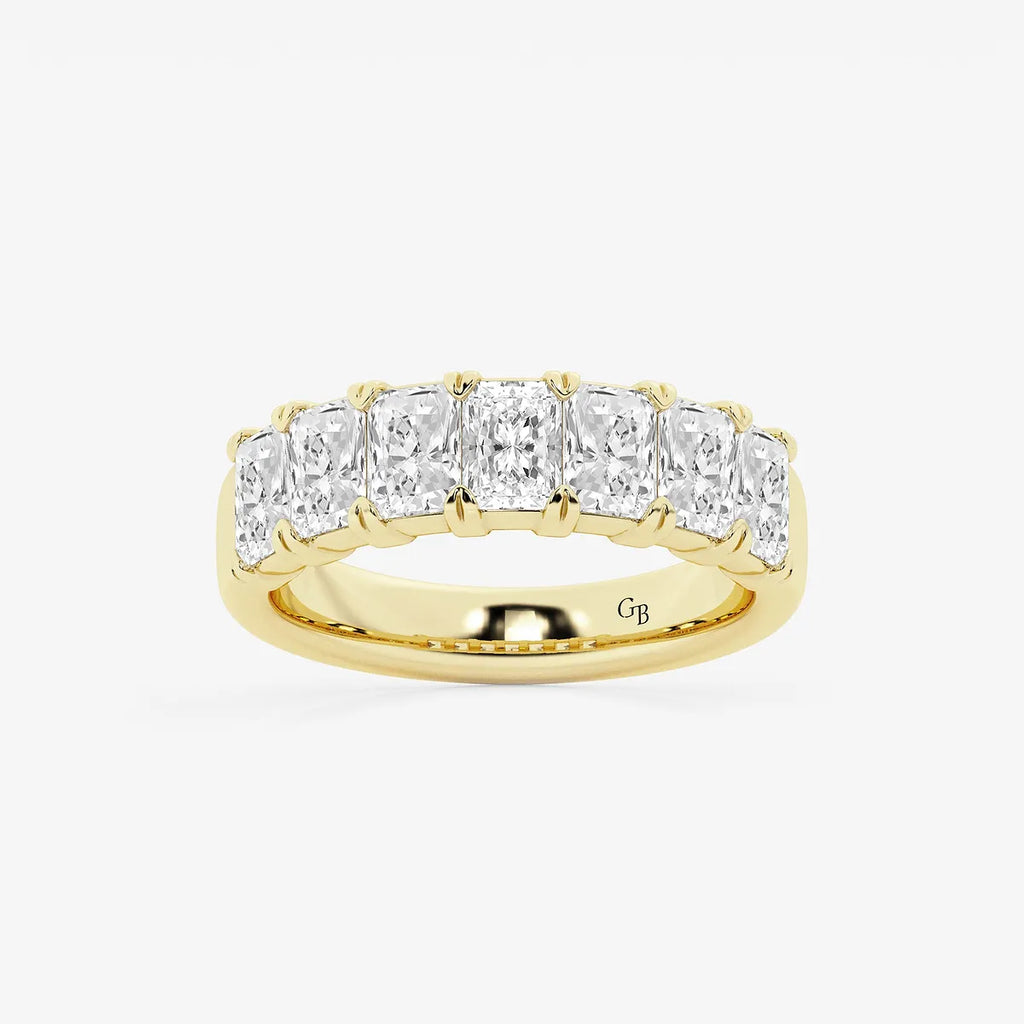 GWA042 - product video for 2 1/2 ctw Radiant Lab Grown Diamond Seven-Stone Anniversary Band