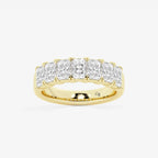 GWA042 - product video for 2 1/2 ctw Radiant Lab Grown Diamond Seven-Stone Anniversary Band