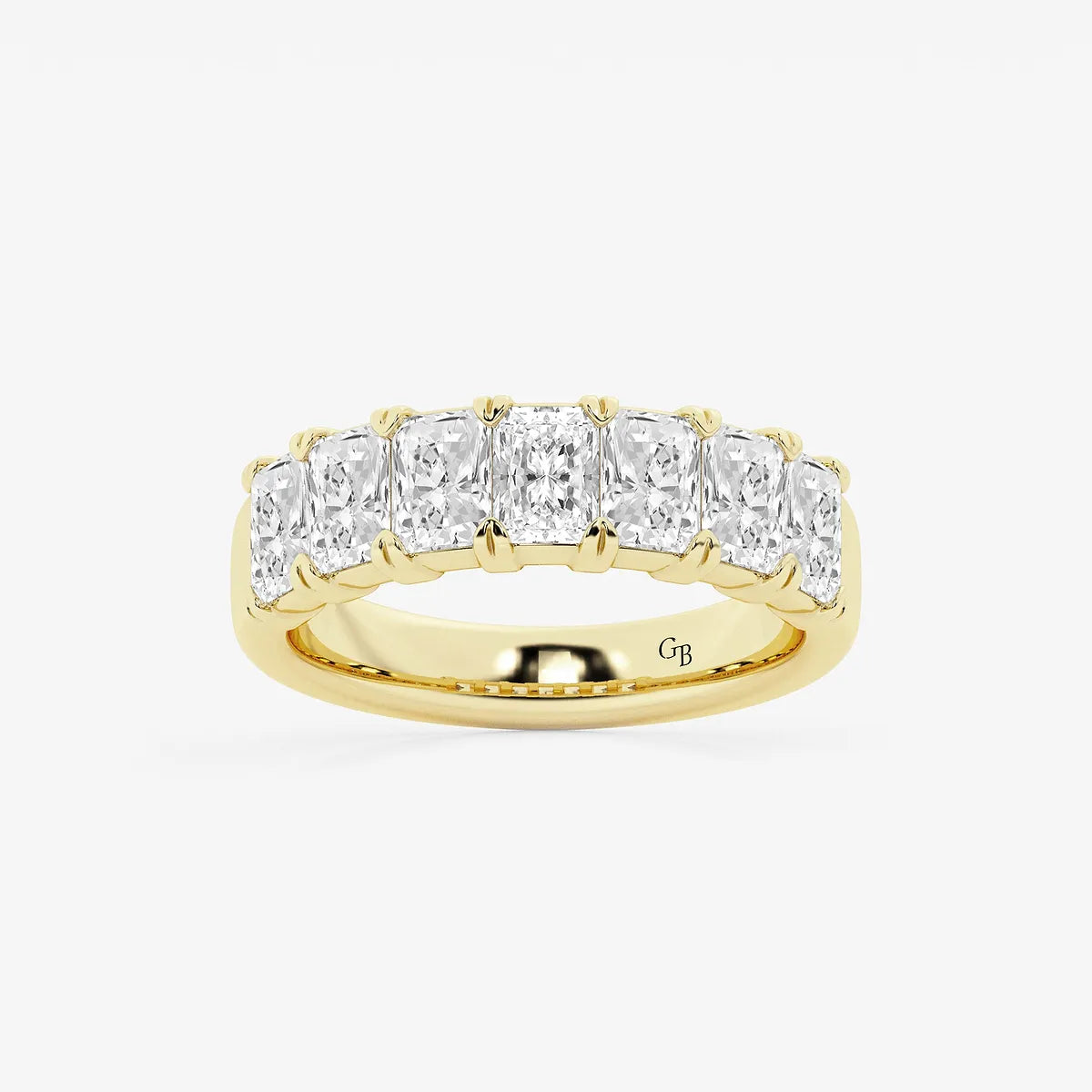 GWA042 - product video for 2 1/2 ctw Radiant Lab Grown Diamond Seven-Stone Anniversary Band