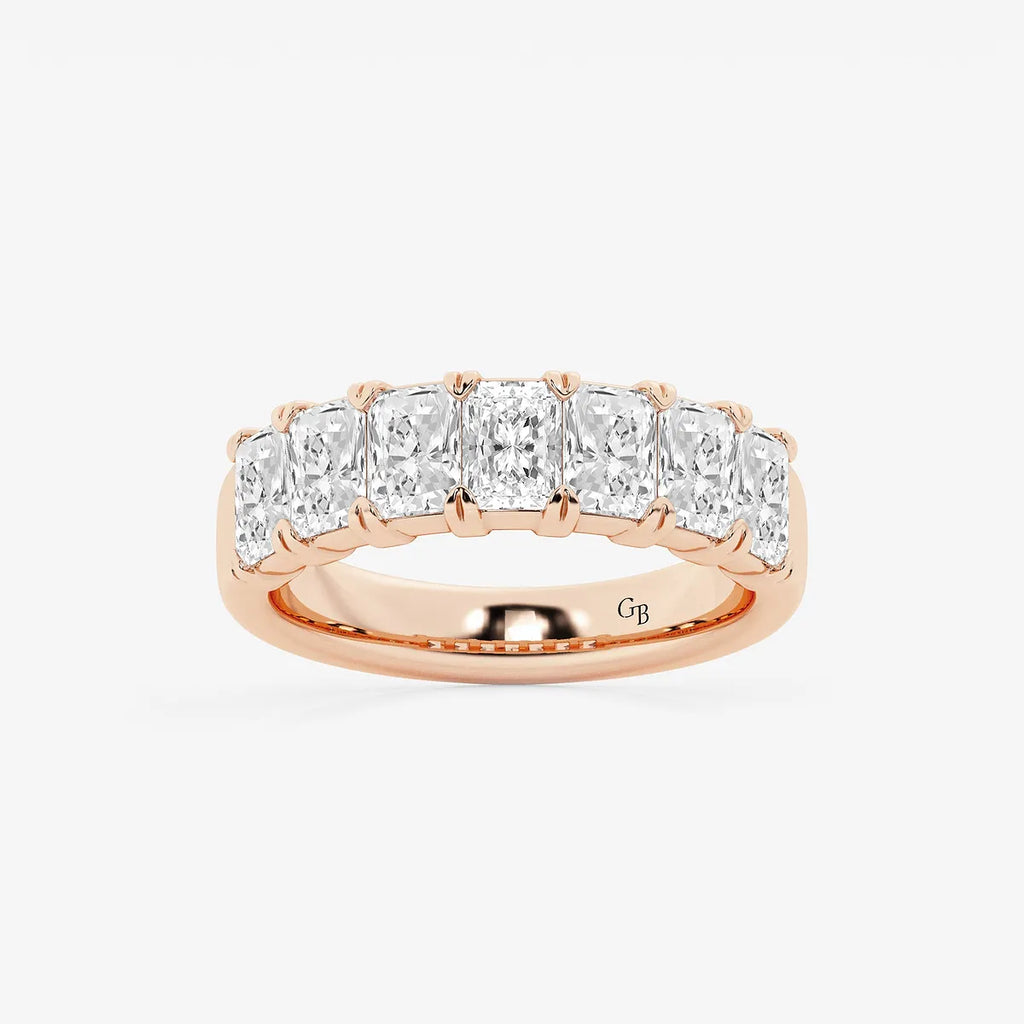 GWA042 - product video for 2 1/2 ctw Radiant Lab Grown Diamond Seven-Stone Anniversary Band