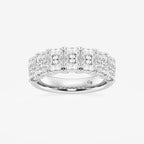 GWA042 - 3 1/6 ctw Radiant Lab Grown Diamond Seven-Stone Anniversary Band