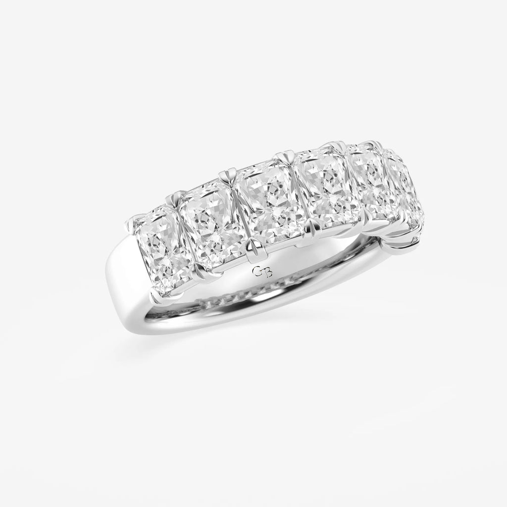 GWA042 - Additional Image 1 for  3 1/6 ctw Radiant Lab Grown Diamond Seven-Stone Anniversary Band