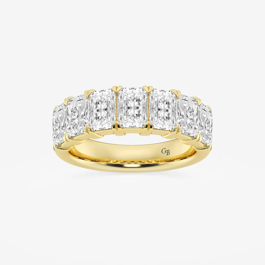 GWA042 - product video for 3 1/6 ctw Radiant Lab Grown Diamond Seven-Stone Anniversary Band