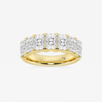 GWA042 - product video for 3 1/6 ctw Radiant Lab Grown Diamond Seven-Stone Anniversary Band