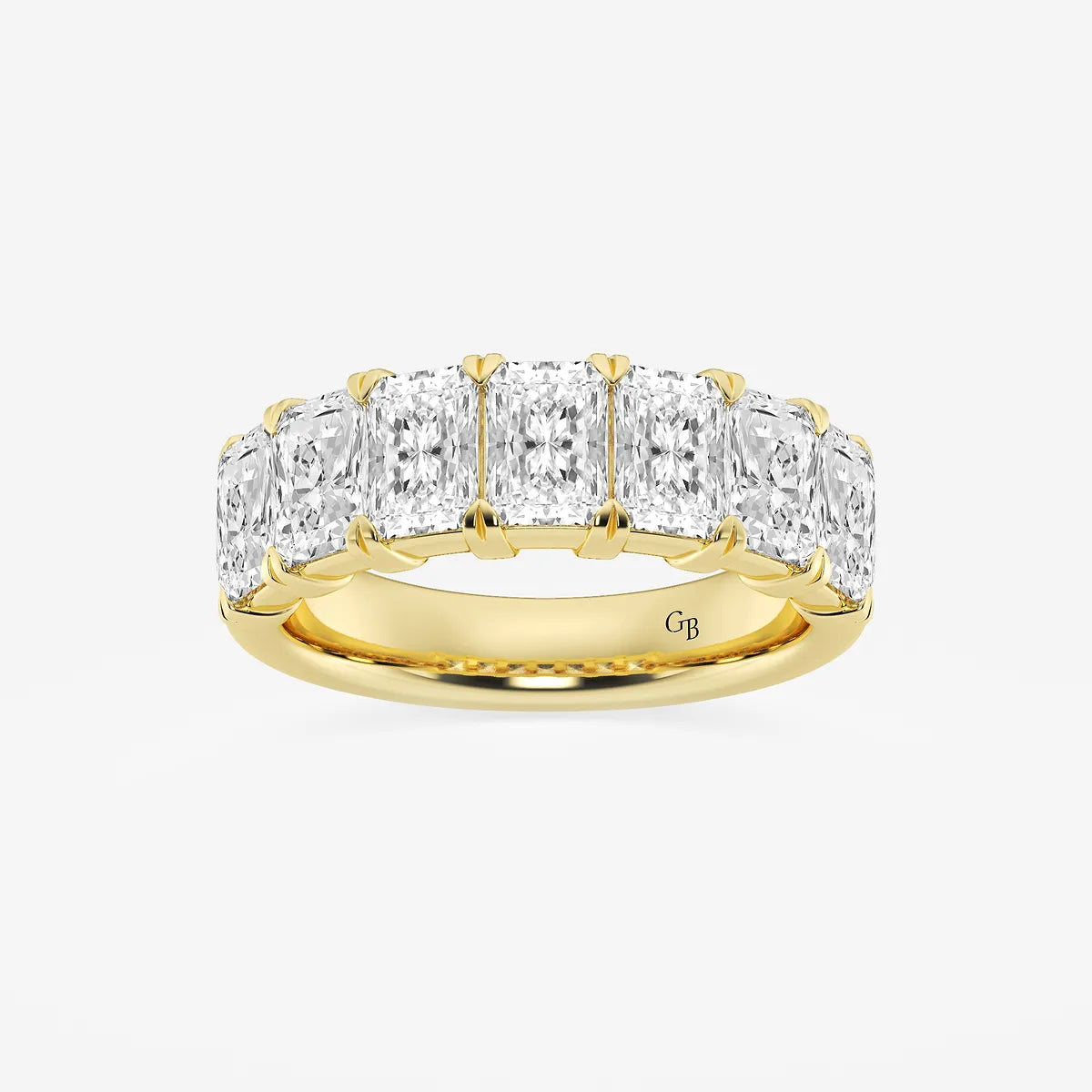 GWA042 - product video for 3 1/6 ctw Radiant Lab Grown Diamond Seven-Stone Anniversary Band