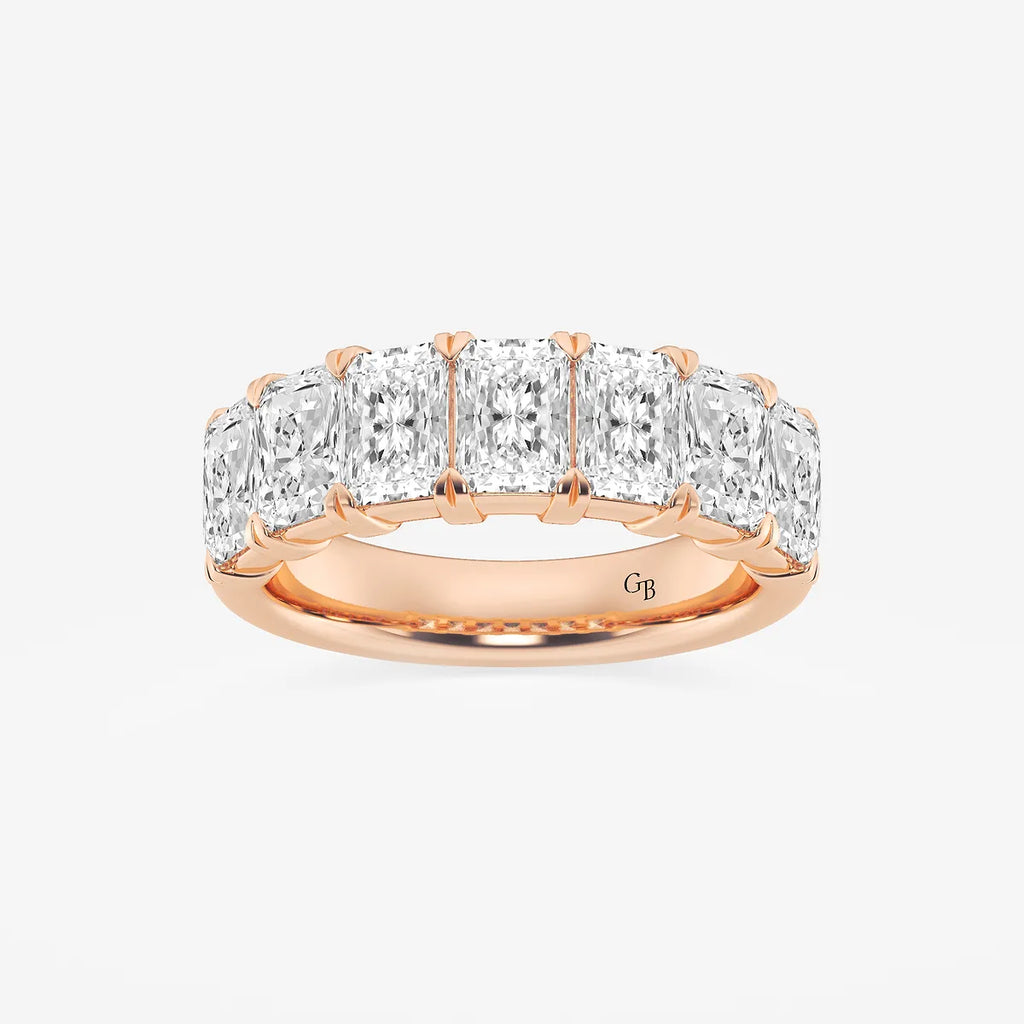GWA042 - product video for 3 1/6 ctw Radiant Lab Grown Diamond Seven-Stone Anniversary Band