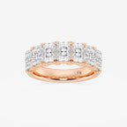 GWA042 - product video for 3 1/6 ctw Radiant Lab Grown Diamond Seven-Stone Anniversary Band