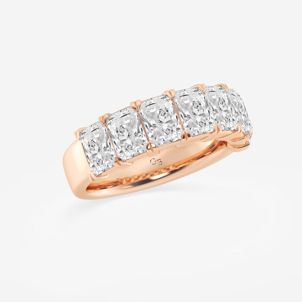 GWA042 - Additional Image 1 for  3 1/6 ctw Radiant Lab Grown Diamond Seven-Stone Anniversary Band