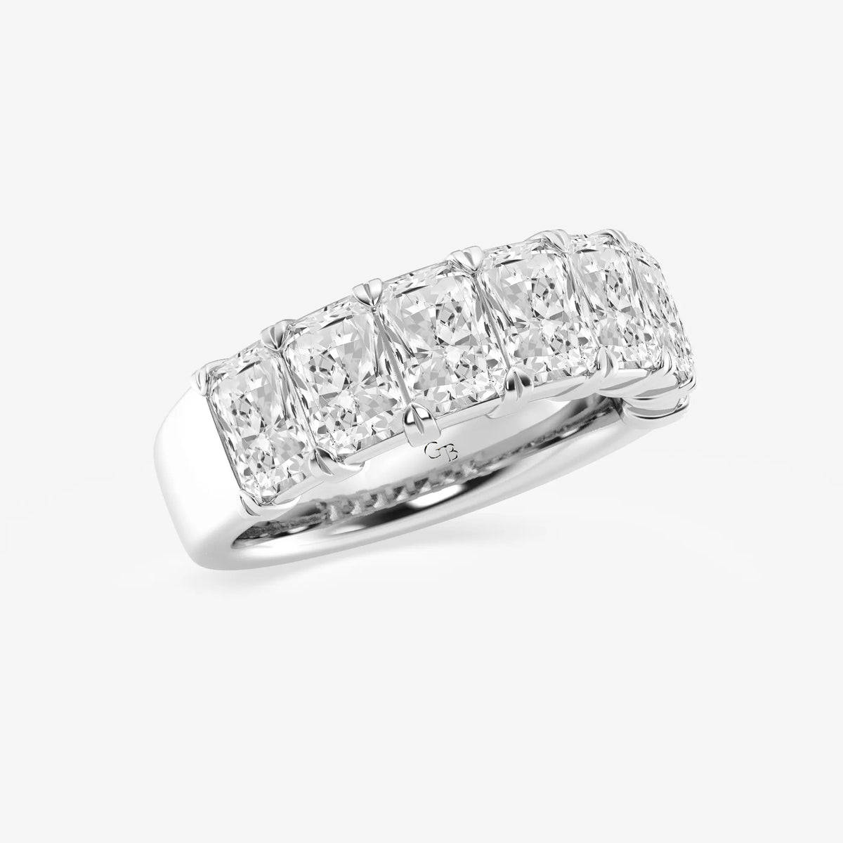 GWA042 - Additional Image 1 for  4 ctw Radiant Lab Grown Diamond Seven-Stone Anniversary Band