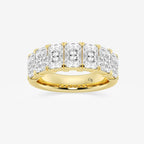 GWA042 - product video for 4 ctw Radiant Lab Grown Diamond Seven-Stone Anniversary Band