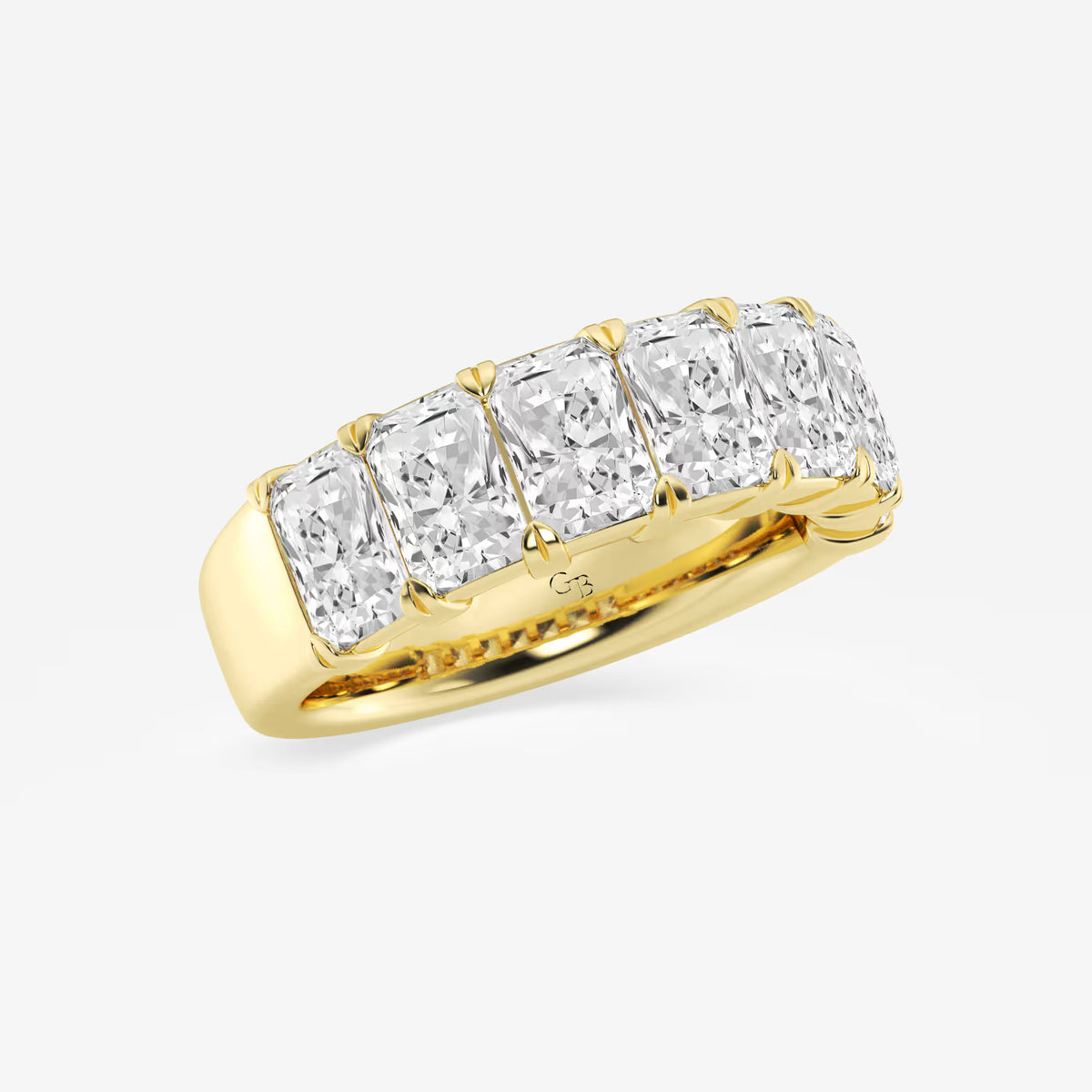 GWA042 - Additional Image 1 for  4 ctw Radiant Lab Grown Diamond Seven-Stone Anniversary Band