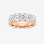 GWA042 - product video for 4 ctw Radiant Lab Grown Diamond Seven-Stone Anniversary Band