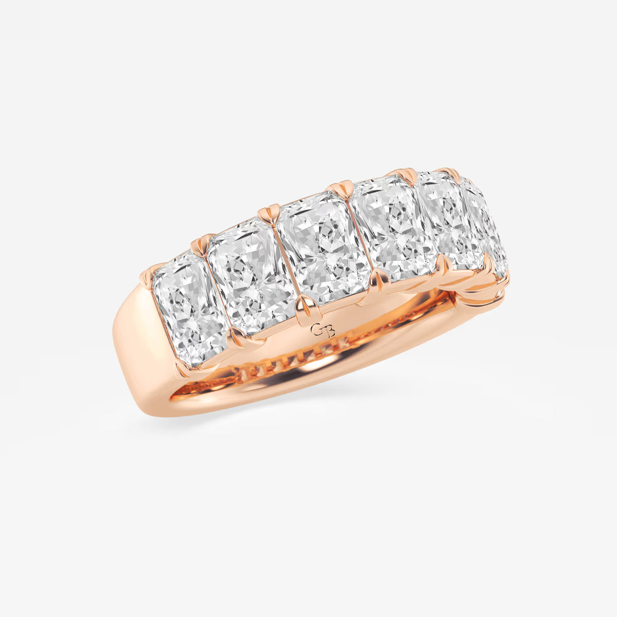GWA042 - Additional Image 1 for  4 ctw Radiant Lab Grown Diamond Seven-Stone Anniversary Band