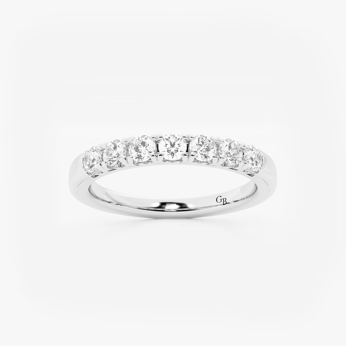 GWA043 - 1/2 ctw Round Lab Grown Diamond Seven-Stone Anniversary Band