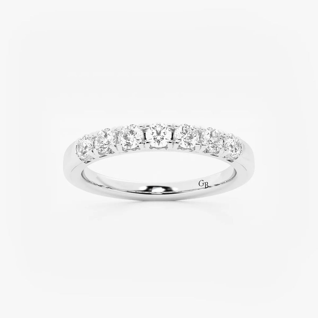 GWA043 - product video for 1/2 ctw Round Lab Grown Diamond Seven-Stone Anniversary Band