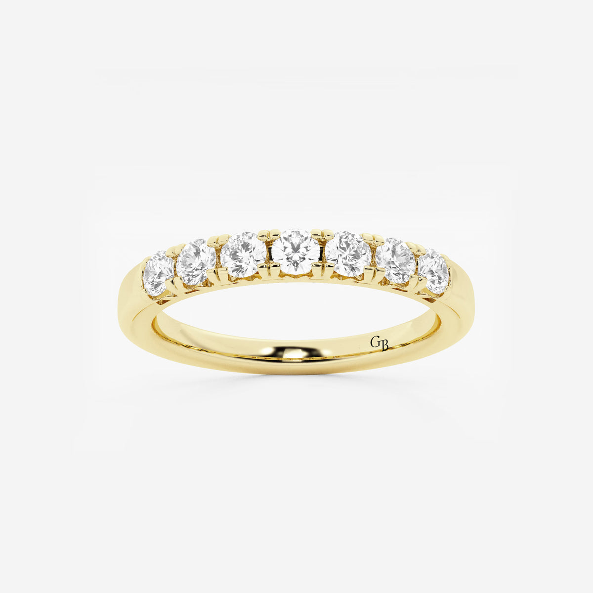 GWA043 - 1/2 ctw Round Lab Grown Diamond Seven-Stone Anniversary Band