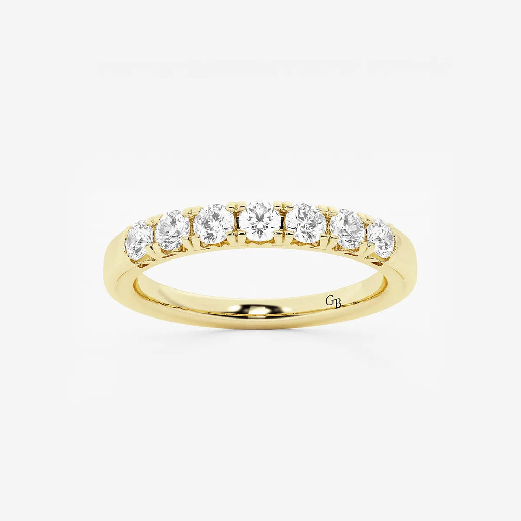 GWA043 - product video for 1/2 ctw Round Lab Grown Diamond Seven-Stone Anniversary Band