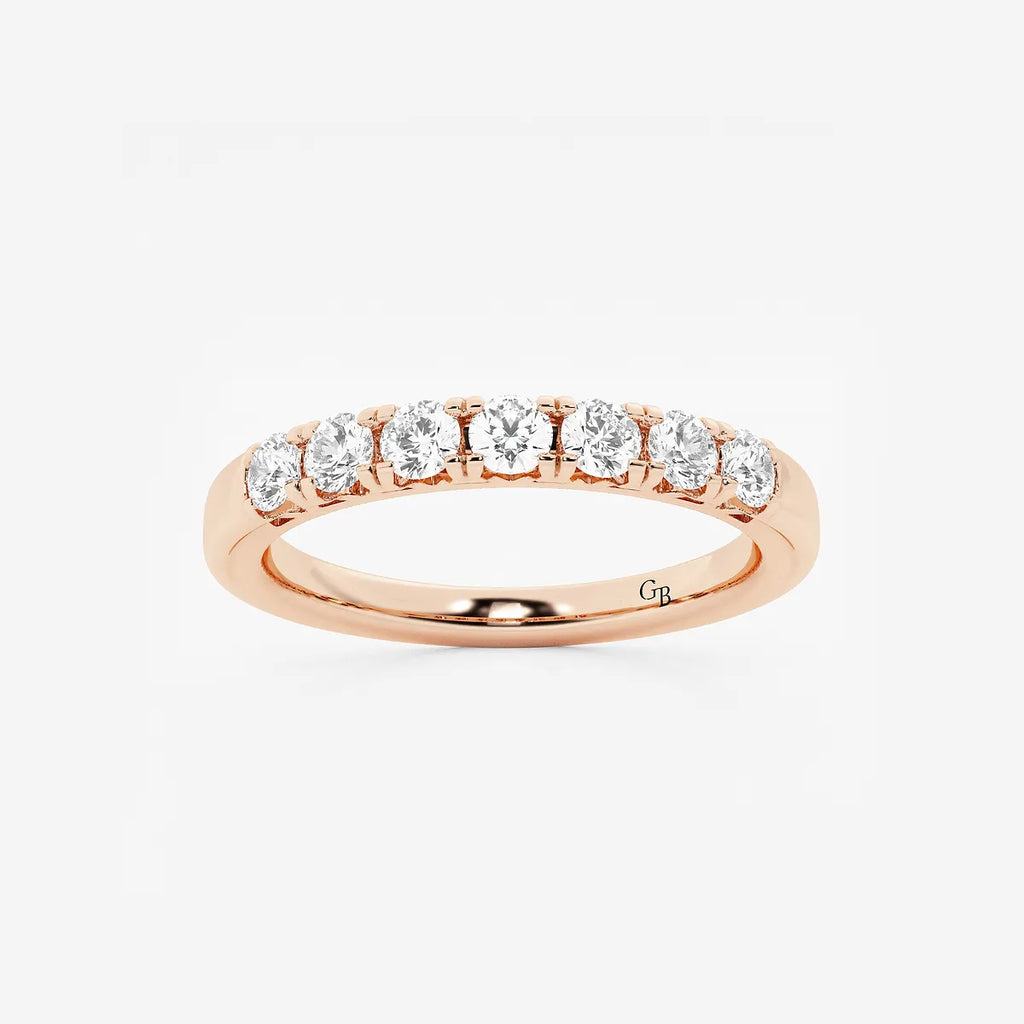 GWA043 - product video for 1/2 ctw Round Lab Grown Diamond Seven-Stone Anniversary Band