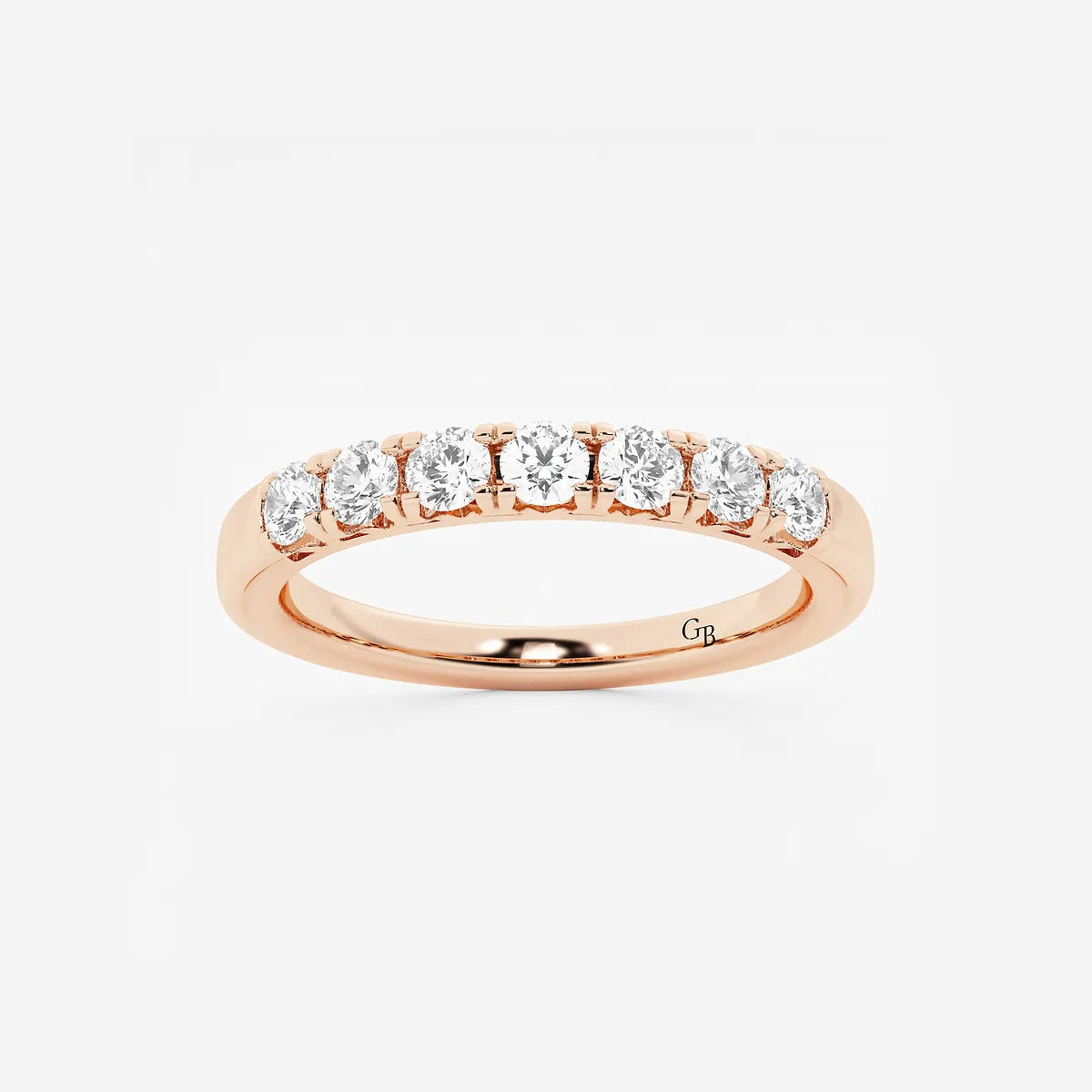 GWA043 - product video for 1/2 ctw Round Lab Grown Diamond Seven-Stone Anniversary Band
