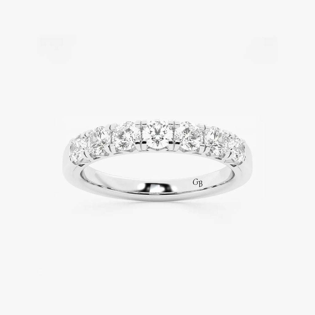 GWA043 - product video for 3/4 ctw Round Lab Grown Diamond Seven-Stone Anniversary Band