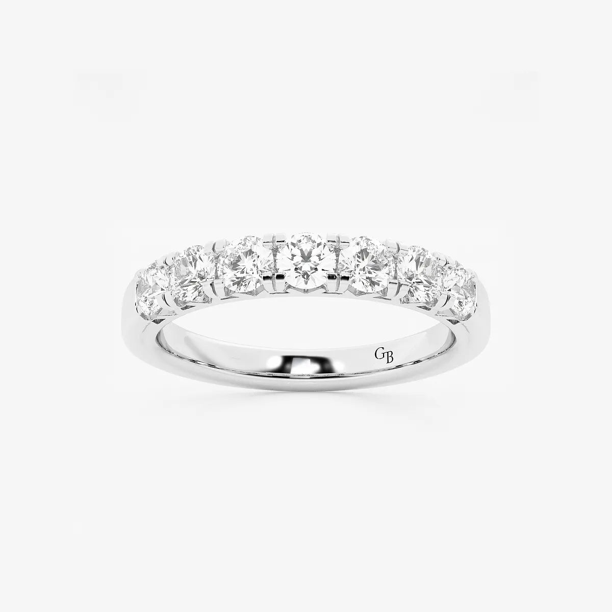GWA043 - product video for 3/4 ctw Round Lab Grown Diamond Seven-Stone Anniversary Band