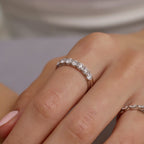 GWA043 - 3/4 ctw Round Lab Grown Diamond Seven-Stone Anniversary Band