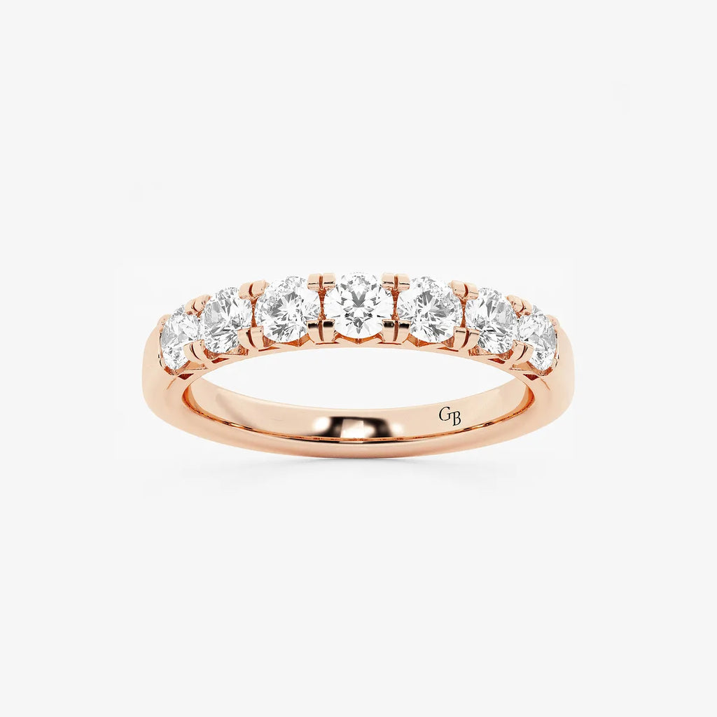 GWA043 - product video for 3/4 ctw Round Lab Grown Diamond Seven-Stone Anniversary Band