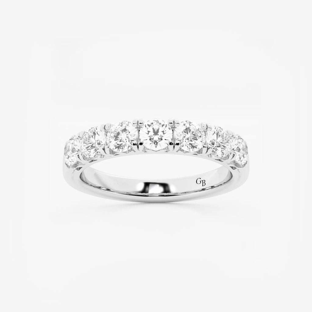 GWA043 - 1 ctw Round Lab Grown Diamond Seven-Stone Anniversary Band