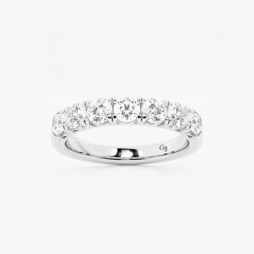 GWA043 - product video for 1 ctw Round Lab Grown Diamond Seven-Stone Anniversary Band