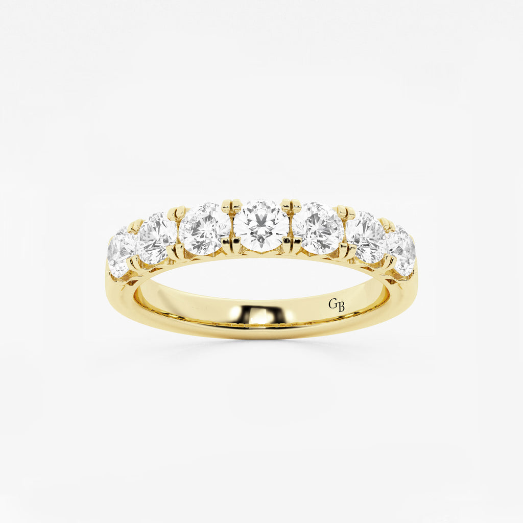 GWA043 - 1 ctw Round Lab Grown Diamond Seven-Stone Anniversary Band