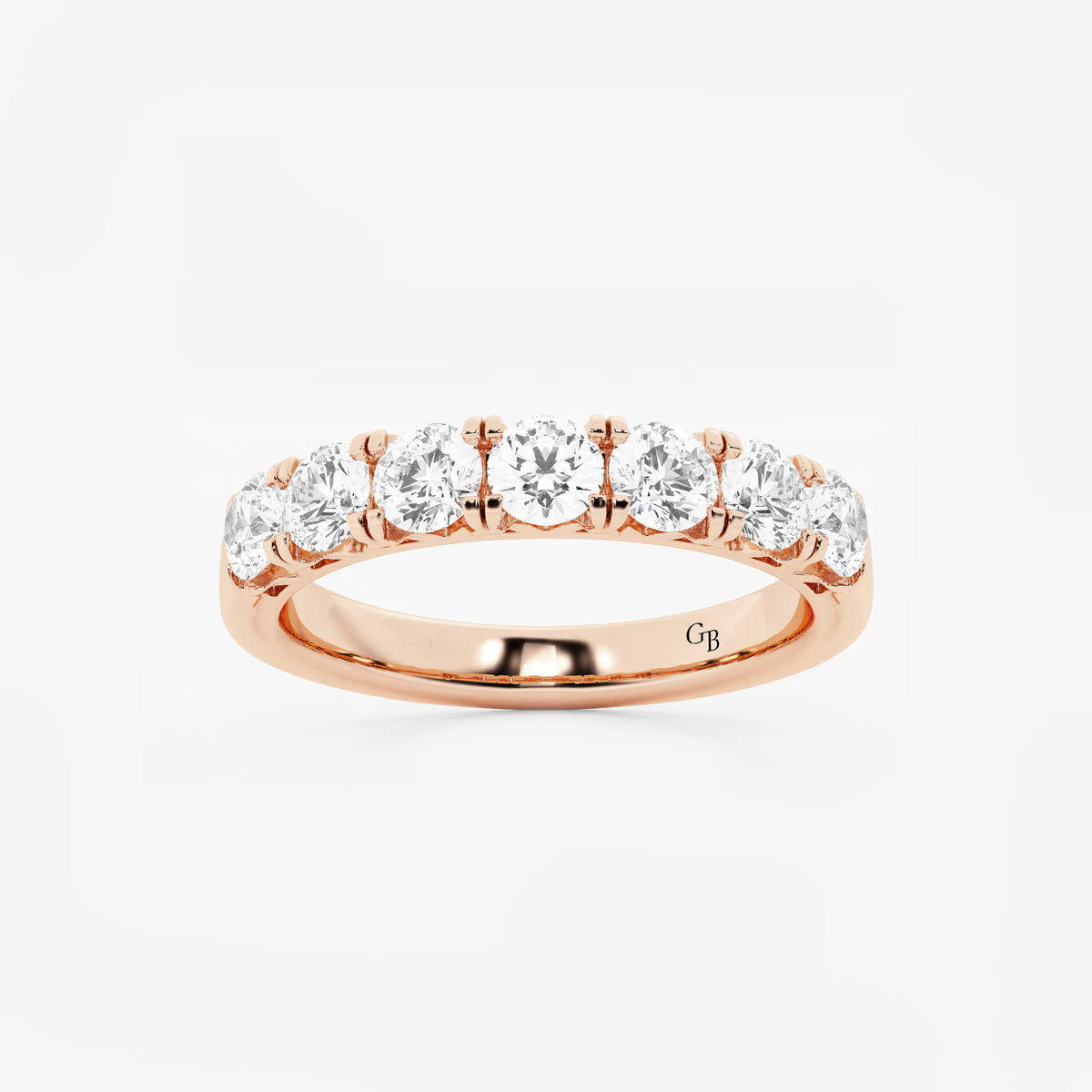 GWA043 - 1 ctw Round Lab Grown Diamond Seven-Stone Anniversary Band