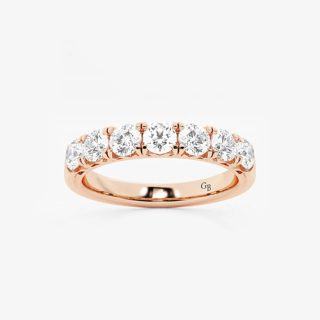 GWA043 - product video for 1 ctw Round Lab Grown Diamond Seven-Stone Anniversary Band
