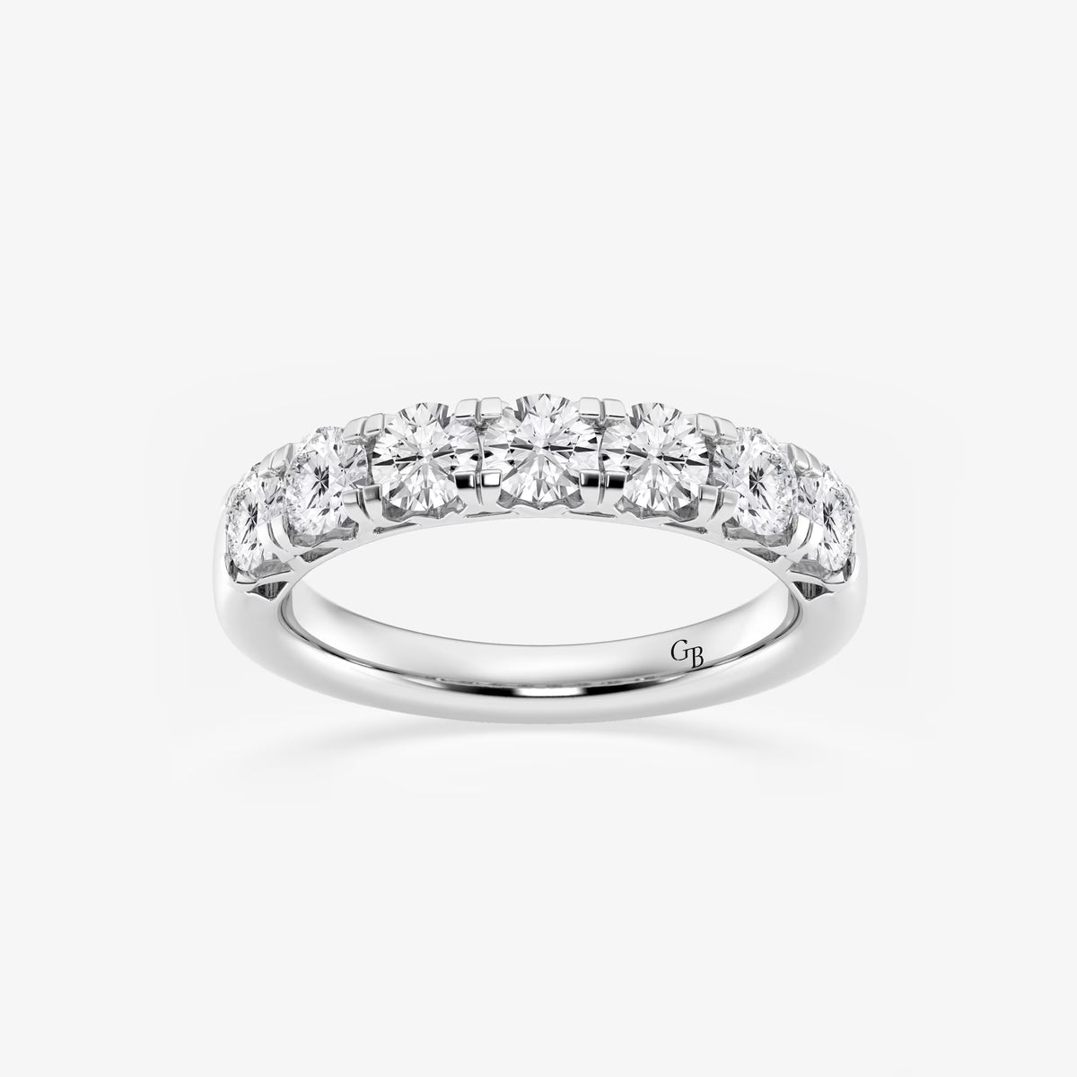 GWA043 - 1 1/2 ctw Round Lab Grown Diamond Seven-Stone Anniversary Band
