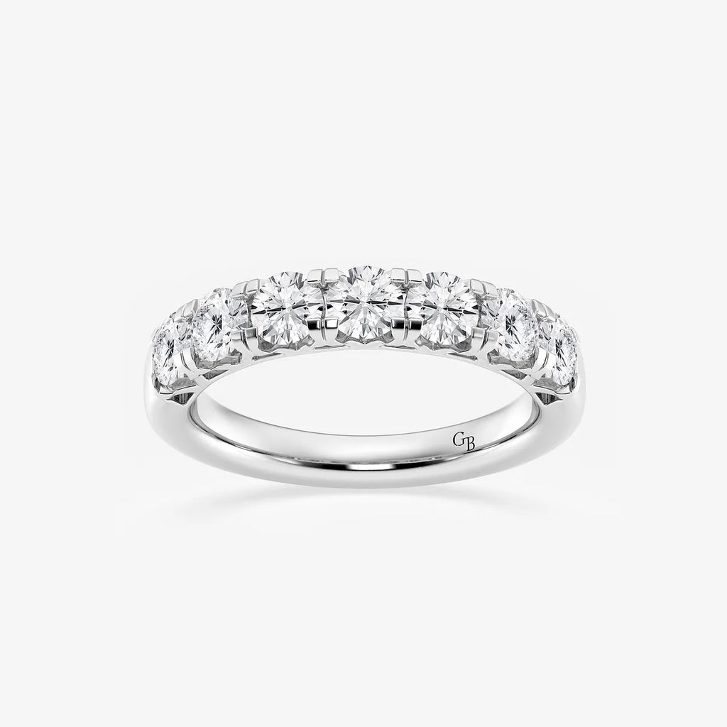 GWA043 - product video for 1 1/2 ctw Round Lab Grown Diamond Seven-Stone Anniversary Band