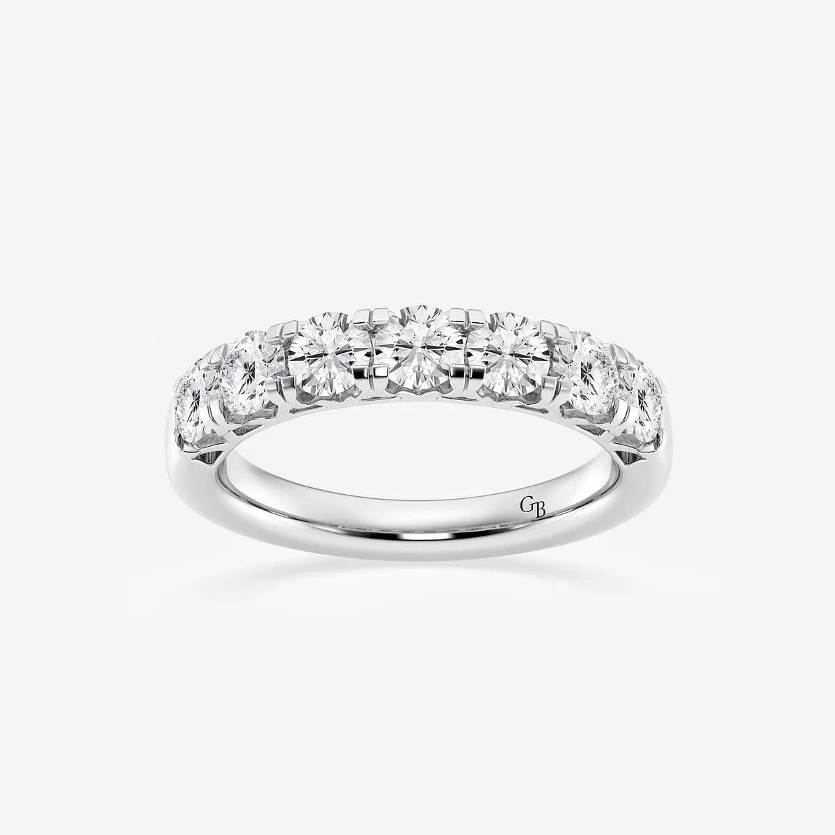 GWA043 - product video for 1 1/2 ctw Round Lab Grown Diamond Seven-Stone Anniversary Band