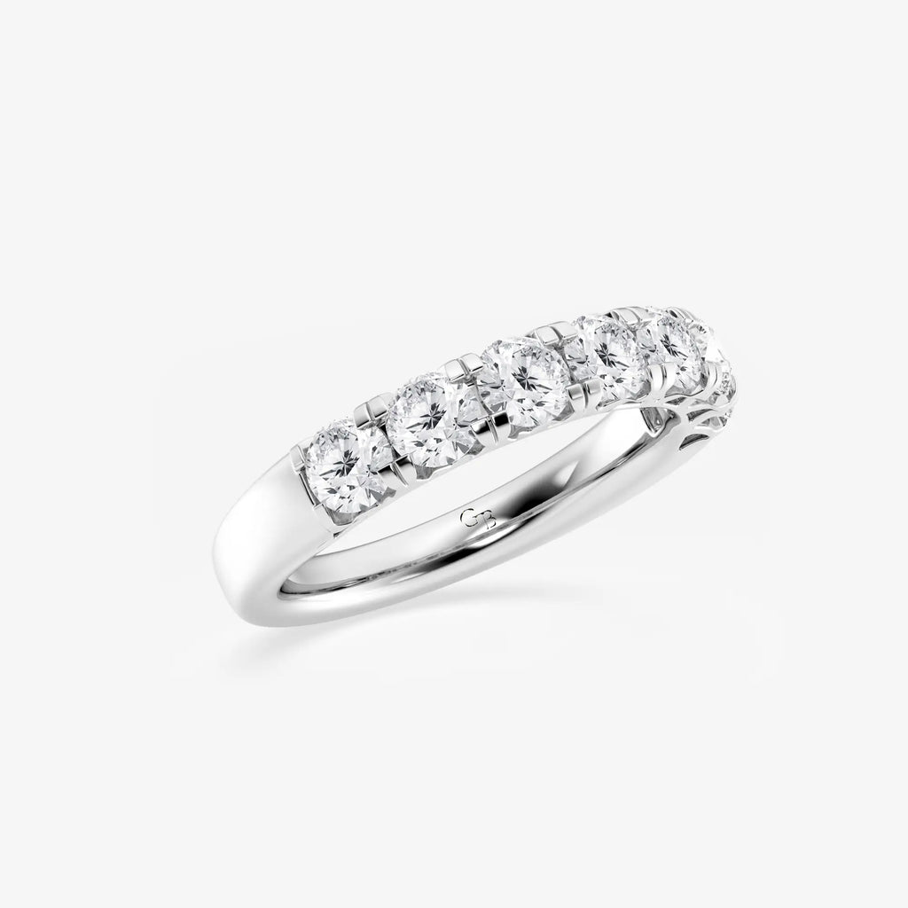GWA043 - Additional Image 1 for  1 1/2 ctw Round Lab Grown Diamond Seven-Stone Anniversary Band